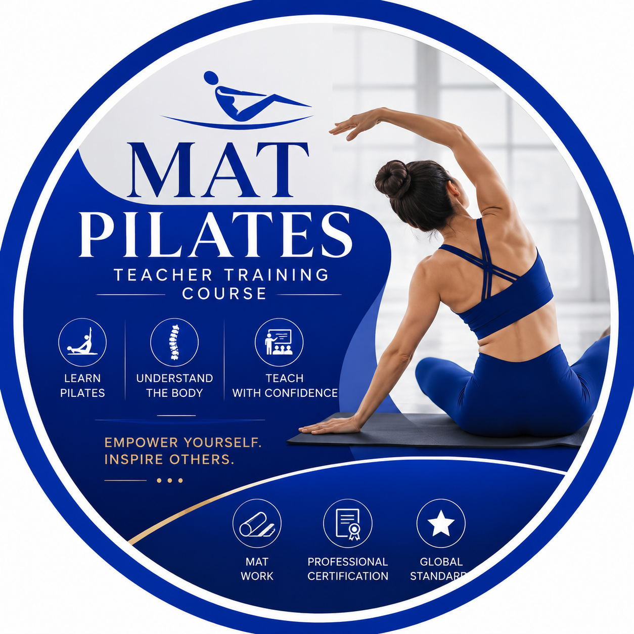 Mat pilates teacher training course_دورة تدريب مدرب بيلاتس 